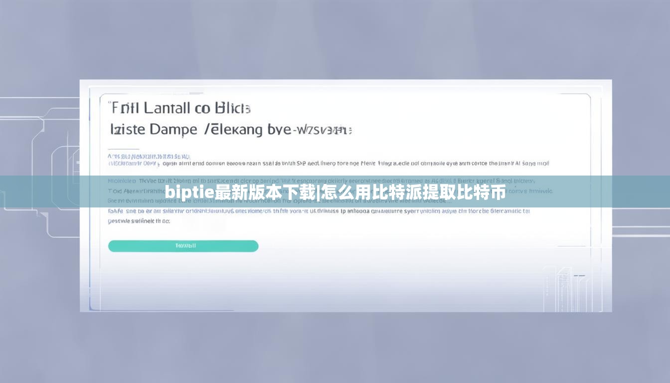 biptie最新版本下載|怎么用比特派提取比特幣  第1張
