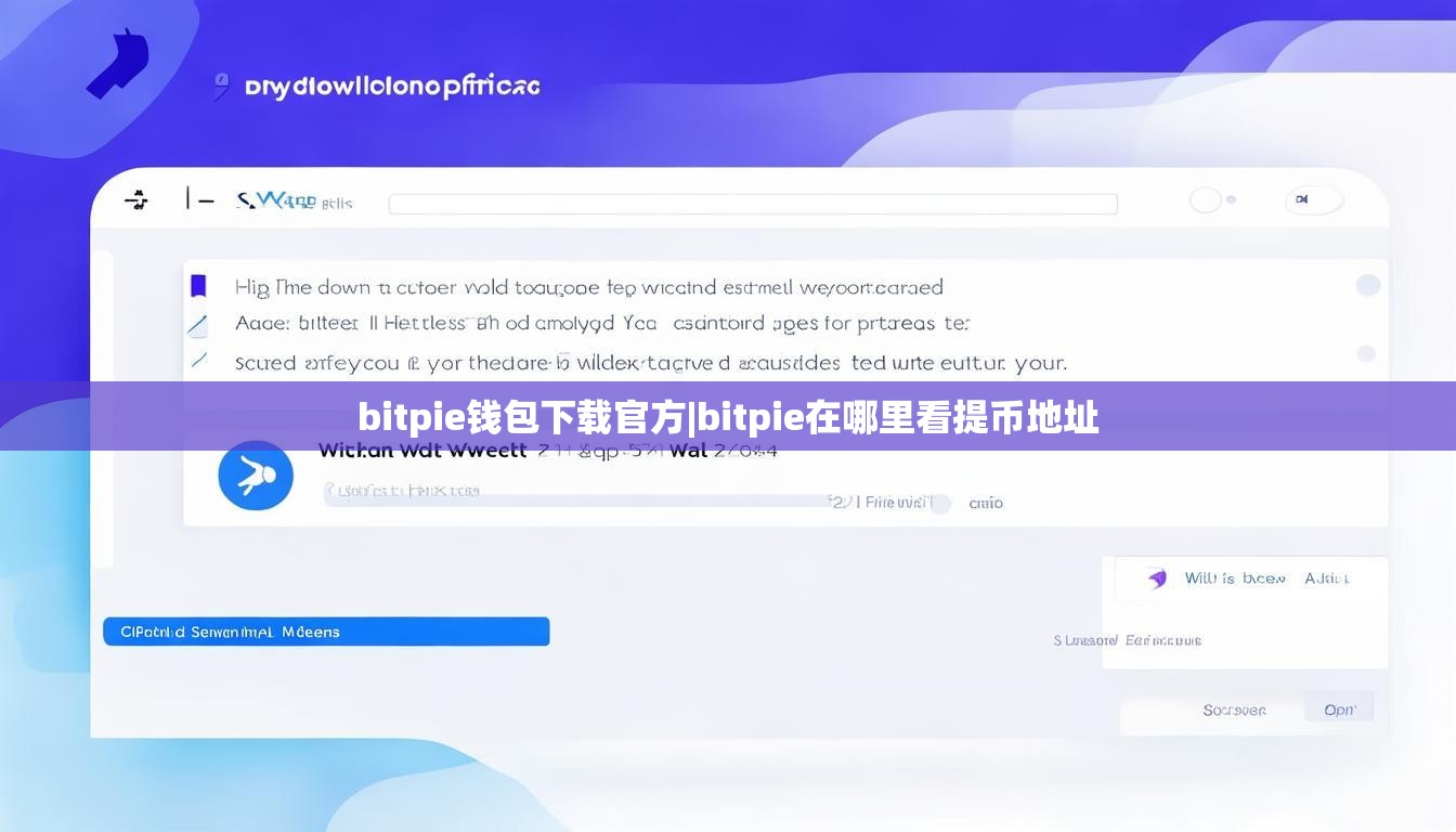 bitpie錢包下載官方|bitpie在哪里看提幣地址  第1張