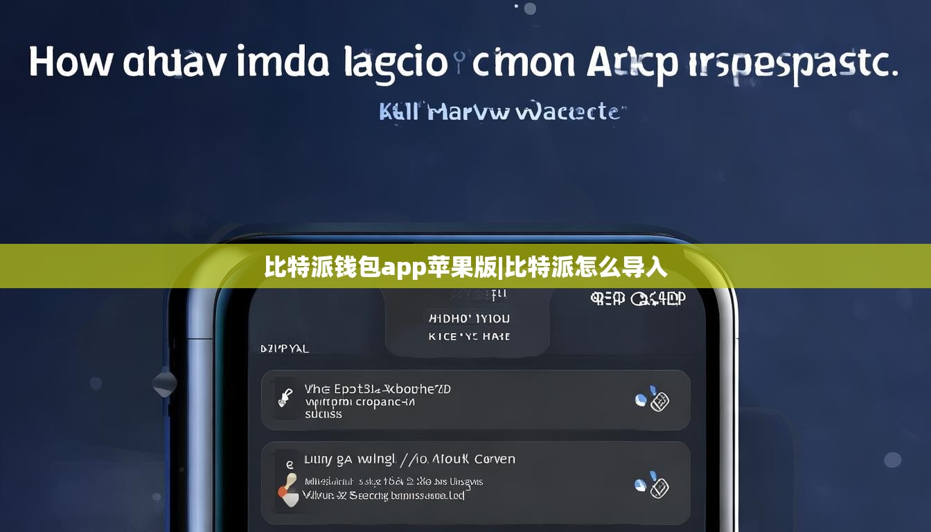 比特派錢包app蘋果版|比特派怎么導(dǎo)入  第1張