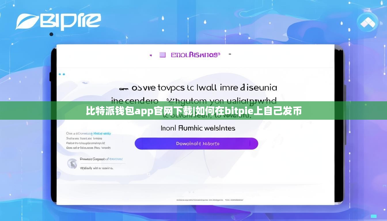比特派錢包app官網(wǎng)下載|如何在bitpie上自己發(fā)幣  第1張