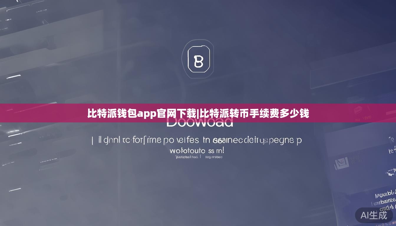 比特派錢包app官網(wǎng)下載|比特派轉(zhuǎn)幣手續(xù)費多少錢  第1張